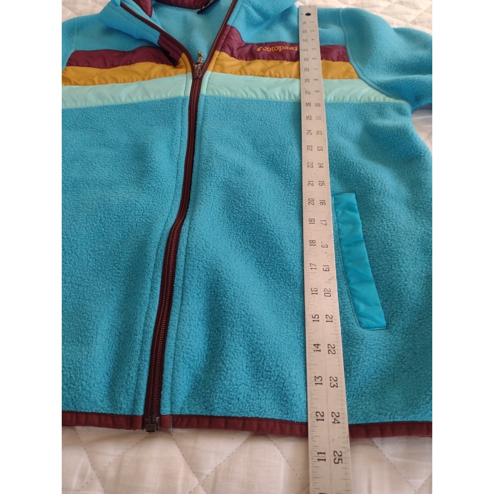 COTOPAXI Teca Fleece XL Full Zip Teal Jacket Gorpcore Outdoor Retro Orange Red - Picture 8 of 9